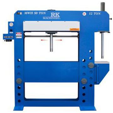 RK 50/12 Ton H Frame Press/Broach Press With Powered Movable Workhead