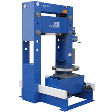 RK 200 Ton Roll-In Fork Lift Tire (Solid Tire) Press