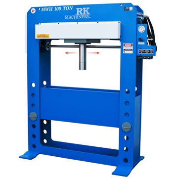 RK 100 Ton Hydraulic H Frame Press With Powered Moveable Head