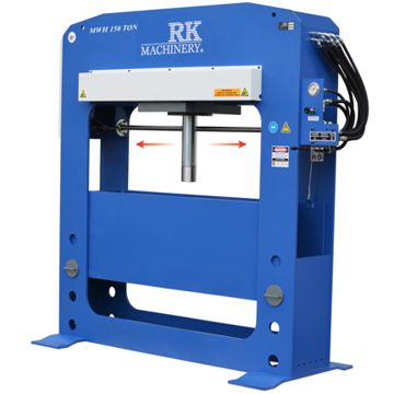 RK 150 Ton Hydraulic H Frame Press With Powered Moveable Head